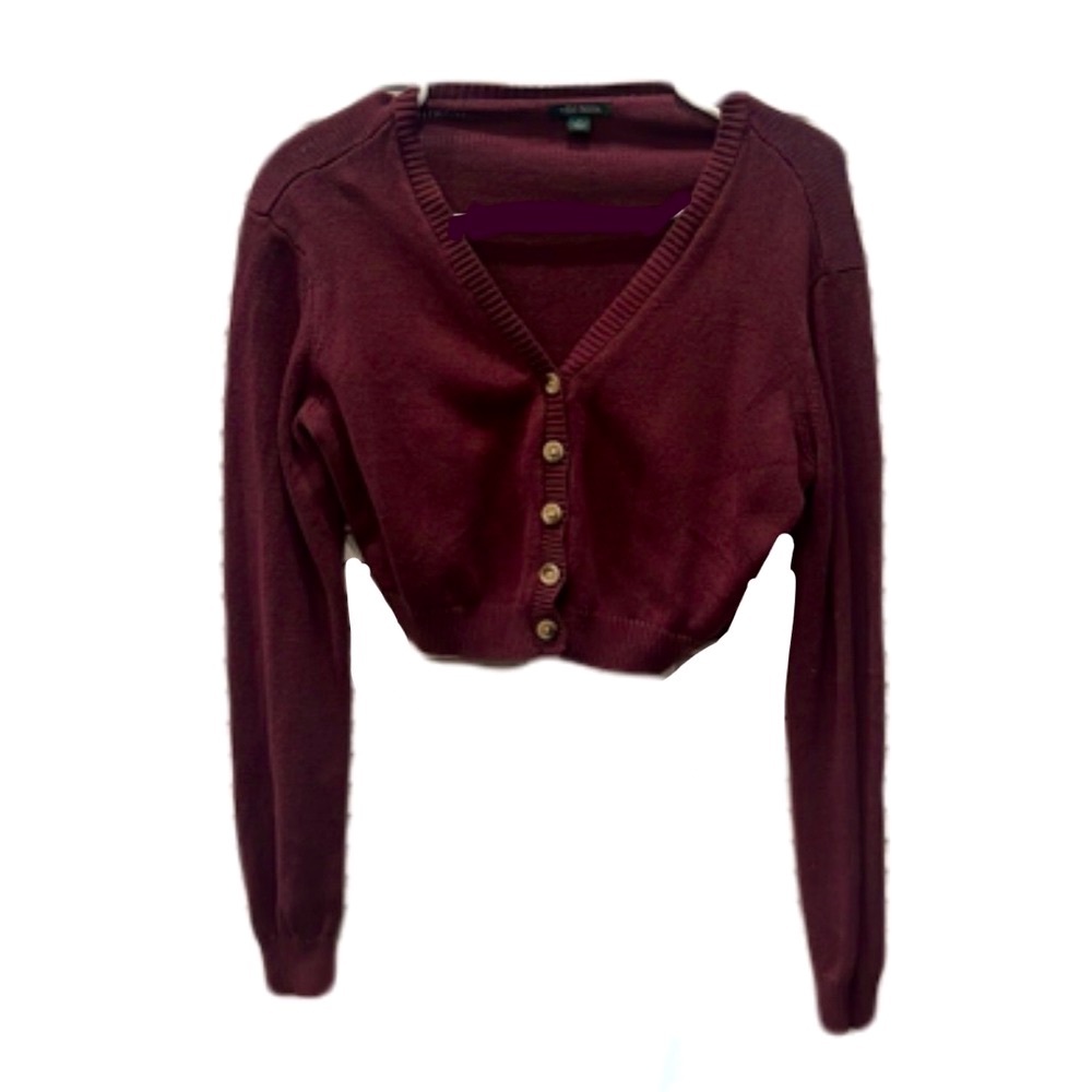 Dark Maroon Cardigan